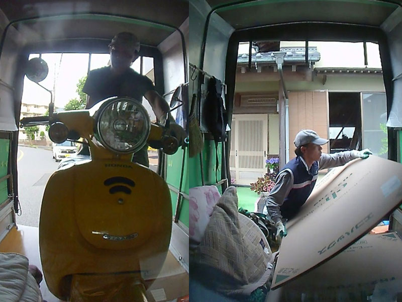 赤帽荷台バイク等